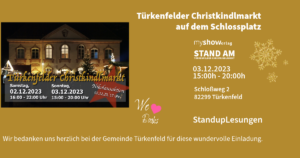 Türkenfelder Christkindlmarkt 03.12.2023