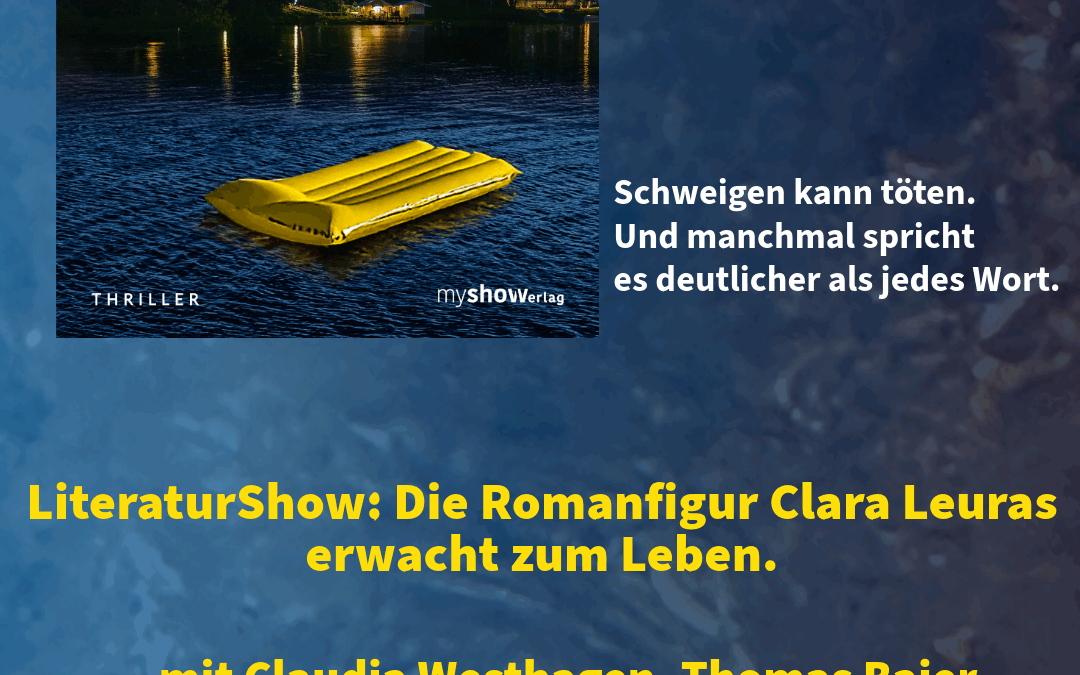Lesung „Schweigen schreit“ – Die LiteraturShow, wenn eine Romanfigur die Bühne betritt